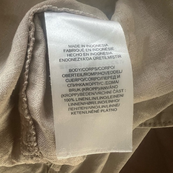 Lauren Ralph Lauren Plus Size LINEN WIDE -LEG PANTS WOMEN 14 - Picture 4 of 13